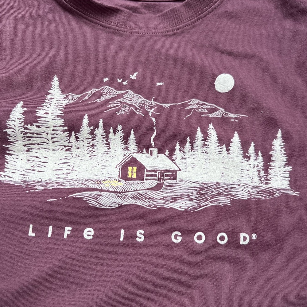 Life Is Good Men's Plum Tee
